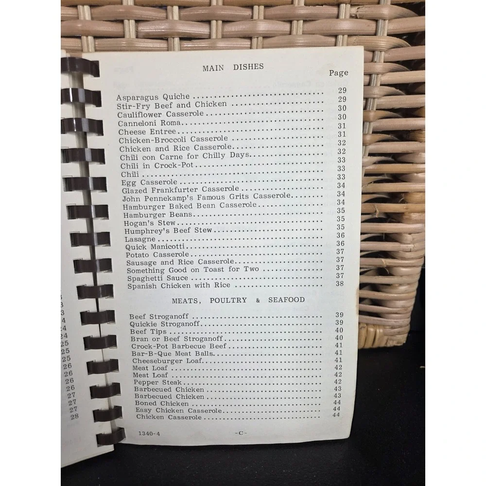 Love's United Methodist Church Cookbook Walkertown NC 1984 Dishes Of Love Recipe